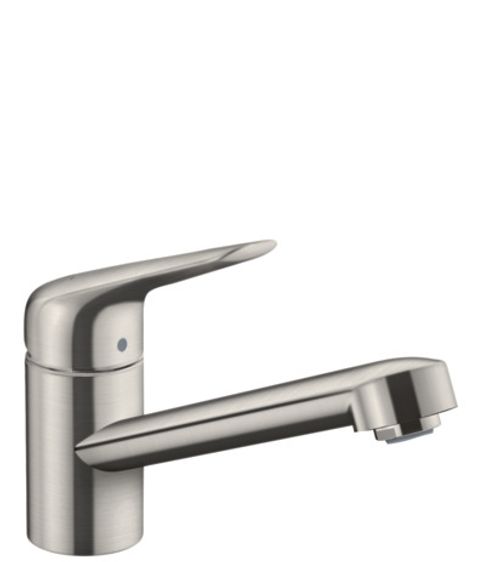 Hansgrohe-HG-Spueltischmischer-100-Focus-M42-1jet-edelstahl-optik-71808800 gallery number 1